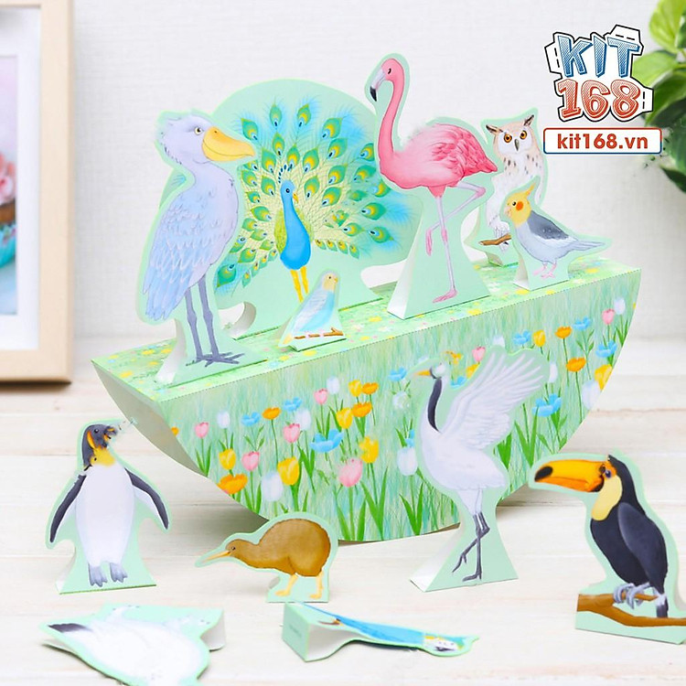 Mô hình giấy động vật Balance Game (Chim)
