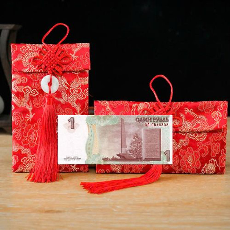 Túi gấm màu nâu loại 1 Transnistria - Ảnh 2