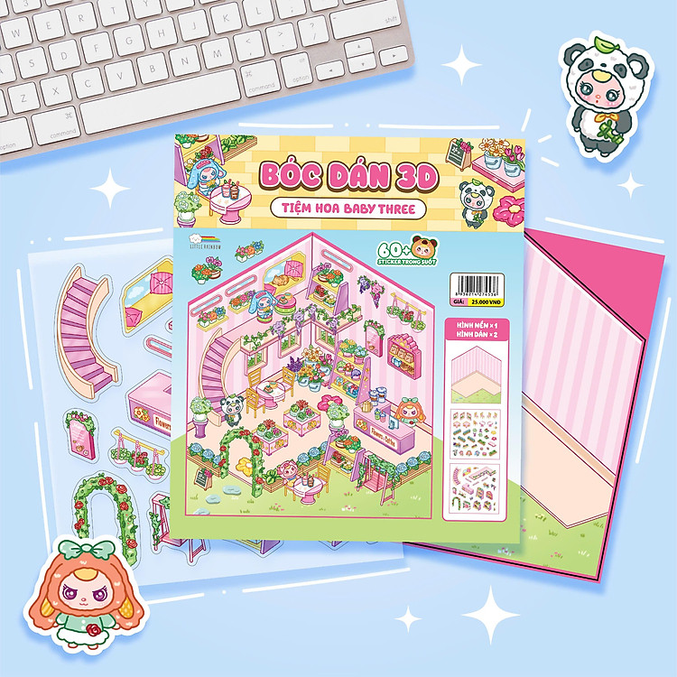 Bóc Dán 3D - Tiệm Hoa Baby Three - Ảnh 4