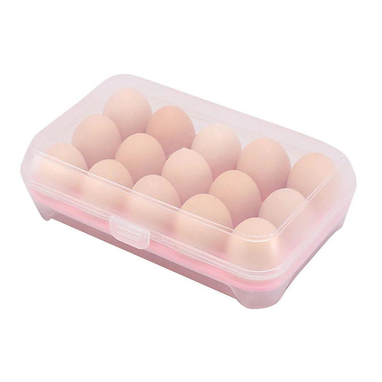 Khay Đựng Trứng Có Nắp (15 Quả)