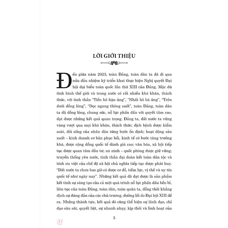 Cả nước đồng lòng, tranh thủ mọi thời cơ, vượt qua mọi khó khăn, thách thức, quyết tâm thực hiện thắng lợi Nghị quyết Đại hội XIII của Đảng (xuất bản lần thứ hai) - Ảnh 2