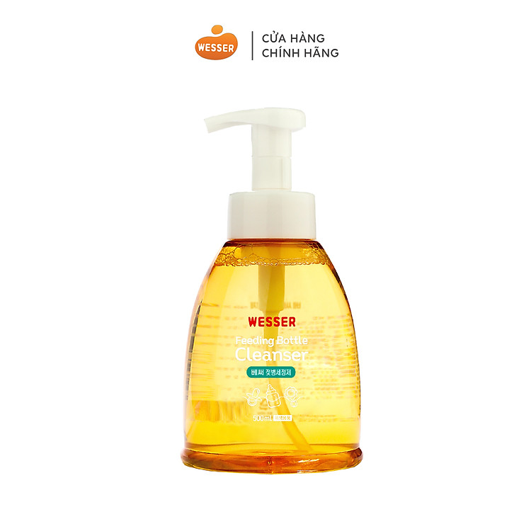 Nước rửa bình sữa Wesser chính hãng Chính hãng Ưu đãi - Hình ảnh 2