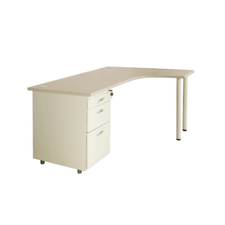 Bàn làm việc chân sắt Juno Sofa NT 190 BLP16CT-HS1 ngăn kéo liền bàn bên phải 160 x 120 x 75 cm