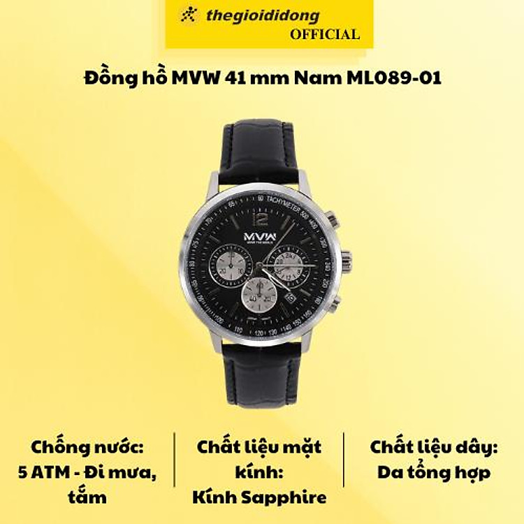 Đồng hồ MVW 41 mm Nam ML089-01 - Hàng Chính Hãng