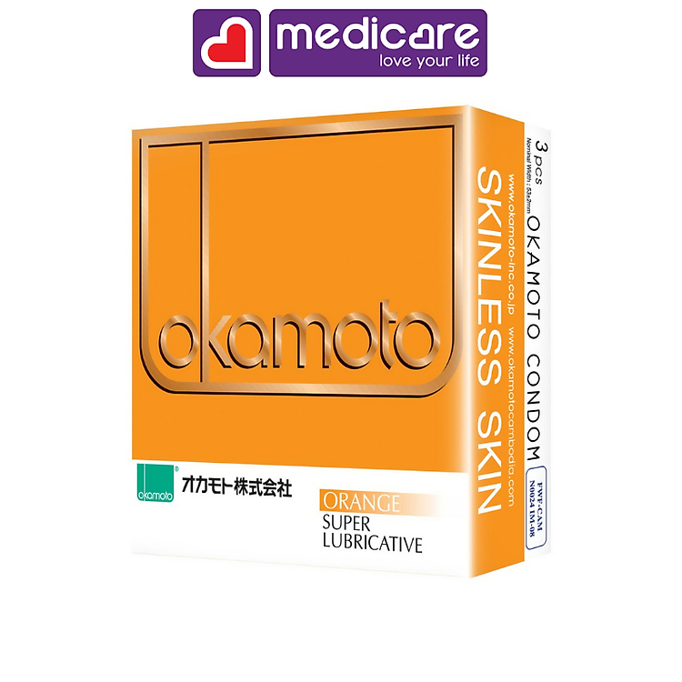 Bao cao su OKAMOTO hộp 3 cái