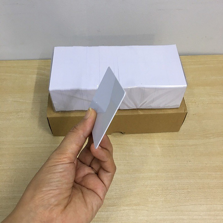 Hộp 250 thẻ nhựa trắng PVC (in nhiệt) - Ảnh 2