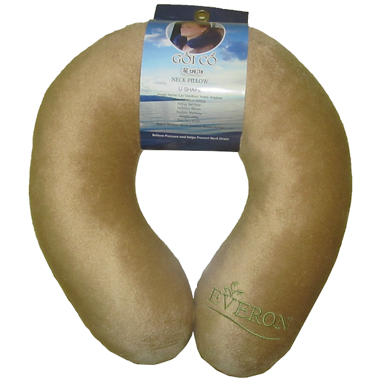 Gối Cổ Everon EGC3033BROWN - Brown (30 x 33 cm)