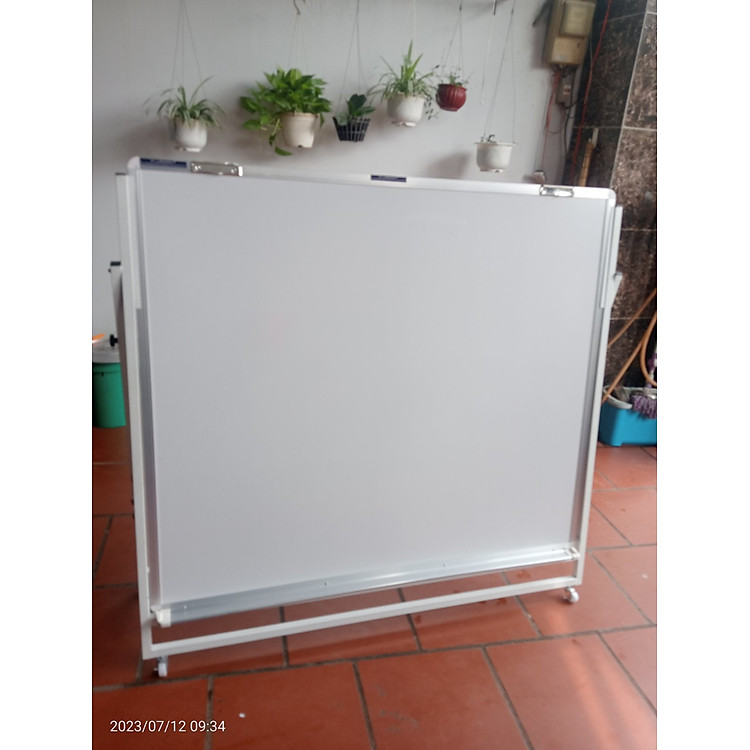 Bảng Flipchart chân gấp viết bút lông KT 120x140cm - Trắng trơn - Ảnh 3