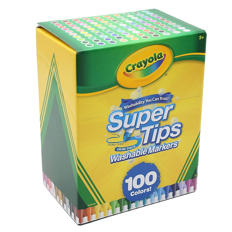 Bộ Bút Lông 100 Màu Crayola Super Tips - Ảnh 2