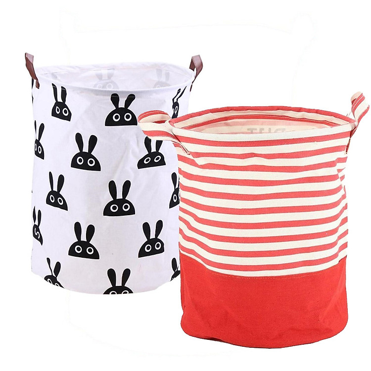 Sọt vải đựng quần áo đựng đồ chống thấm nước gấp gọn tiện ích (Màu ngẫu nhiên)