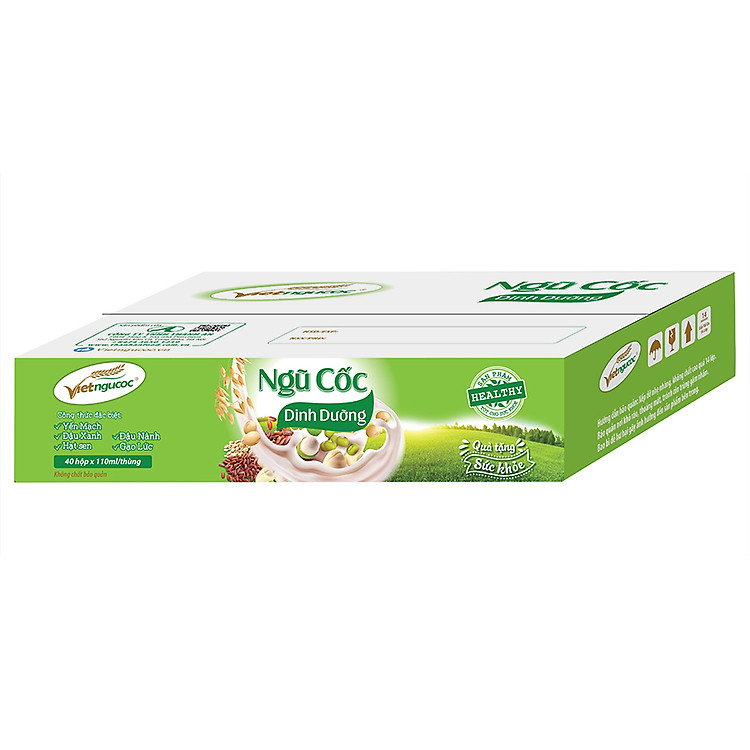 Ngũ Cốc Dinh Dưỡng Uống Liền Thùng 40 Hộp (110ml/Hộp)