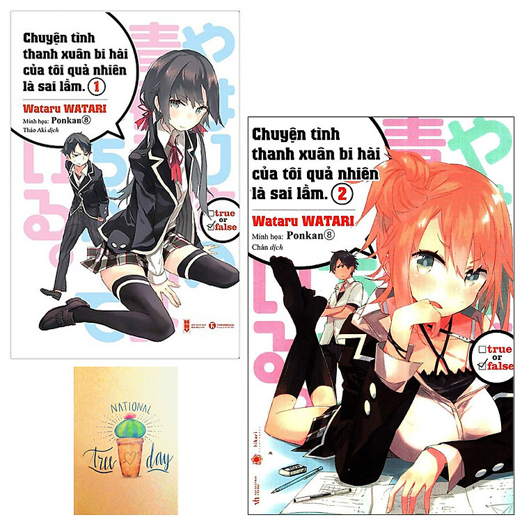 Combo Chuyện Tình Thanh Xuân Bi Hài Của Tôi Quả Nhiên Là Sai Lầm ( Tập 1-2) ( Tặng Kèm Sổ Tay Xương Rồng)