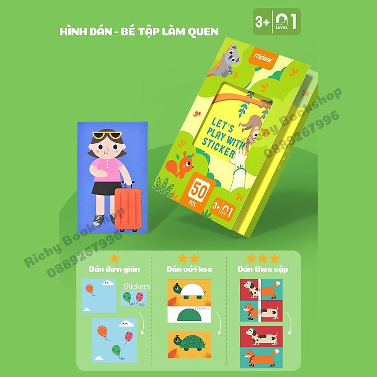 Đồ Chơi Cắt Dán Mideer - Level 1 Chính hãng Ưu đãi - Hình ảnh 4