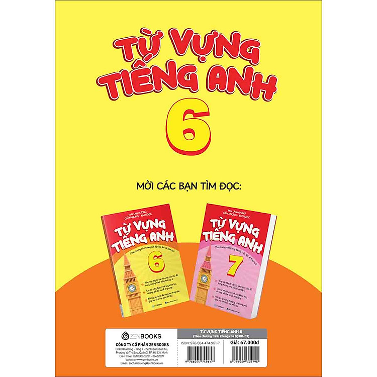 Từ Vựng Tiếng Anh 6 (Theo Chương Trình Khung Của BGD & Đạo Tạo) - Ảnh 2