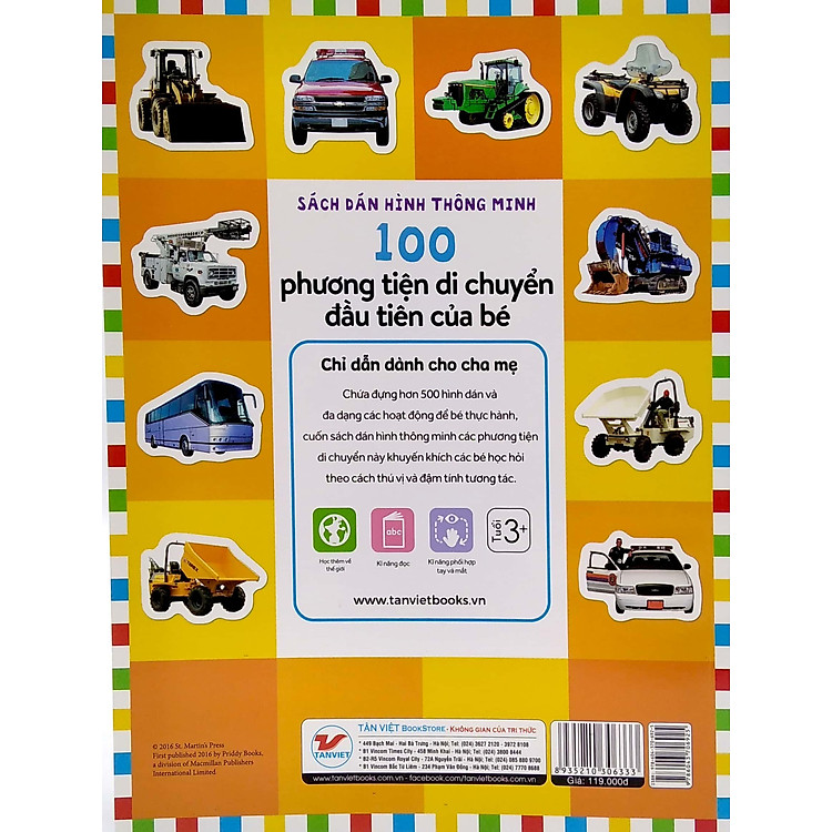 Dán Hình Thông Minh - 100 Phương Tiện Di Chuyển Đầu Tiên Của Bé - Ảnh 5