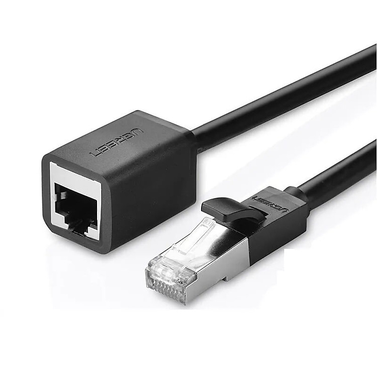 Cáp nối dài Ethernet CAT6 FTP RJ45 0.5M màu Đen Ugreen LAN11278NW112 Hàng chính hãng