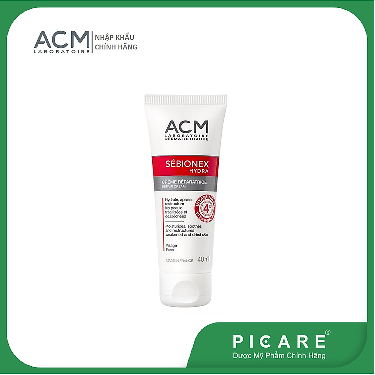 Kem Dưỡng Ẩm Dành Cho Da Mụn ACM Sebionex Hydra Repair Cream 40ml
