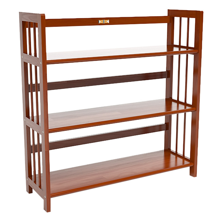 Kệ Sách 3 Tầng Gỗ Cao Su IBIE HB390RC (90cm) - Màu Cánh Gián