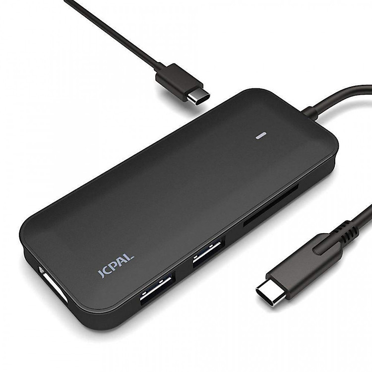 Cổng chuyển Hub USB Type-C cho Macbook ra HDMI, USB, SD JCPal