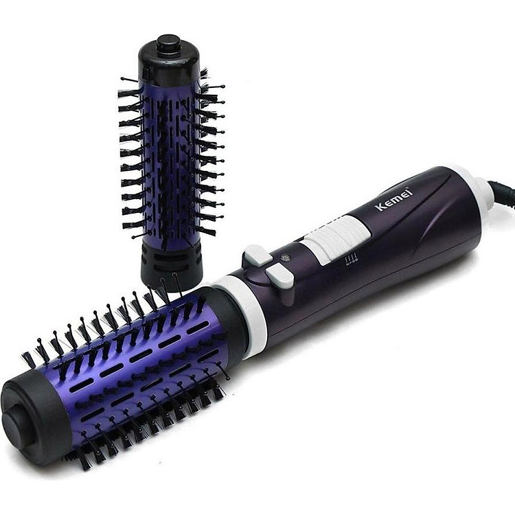 Lược sấy xoay tạo kiểu 360 độ Kemei KM813