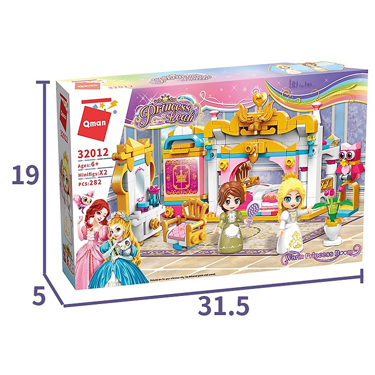 Mua tại Tiki: Đồ chơi xếp hình công chúa qman 32012 Chính hãng Tiết kiệm