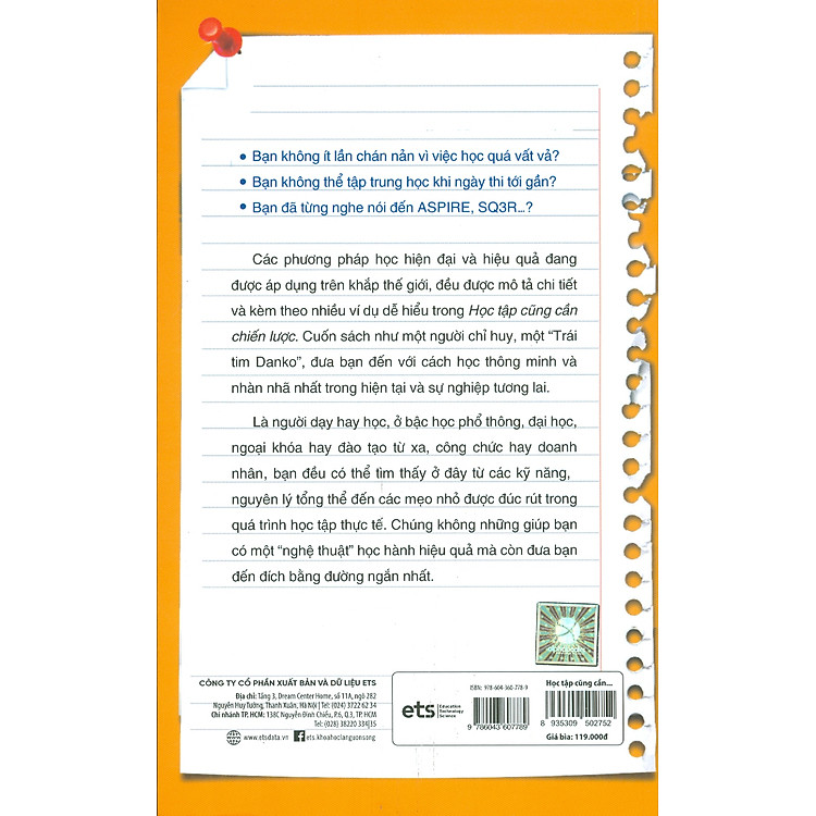 HỌC TẬP CŨNG CẦN CHIẾN LƯỢC (Bản in năm 2022) - Ảnh 2