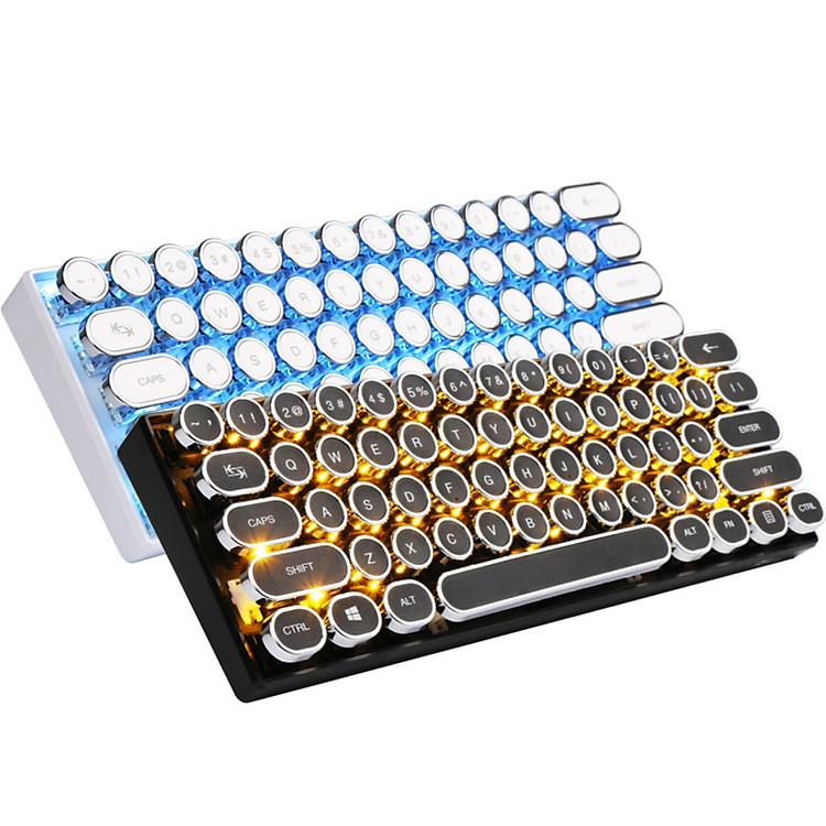 Bàn Phím Cơ Không Dây RK61 Phiên Bản Classic. - Blue Switch - Chính Hãng Royal Kludge. 61 Phím nhỏ gọn, dễ mang theo. Thiết kế đẹp, phong cách cổ điển.