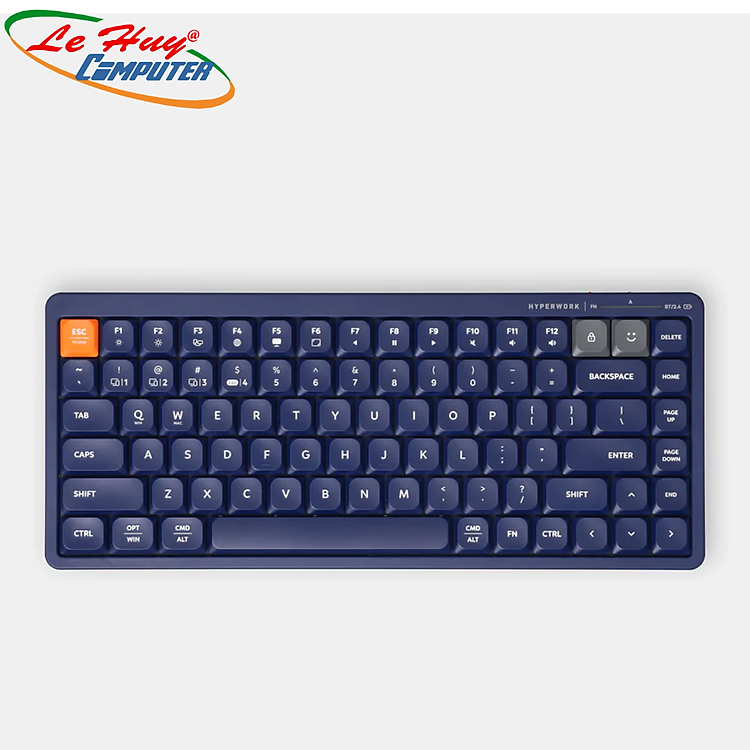 Bàn phím không dây HyperWork SilentKey Mini | TS01M - Hàng Chính Hãng - Tặng Kèm Bộ Vệ Sinh 4 Món