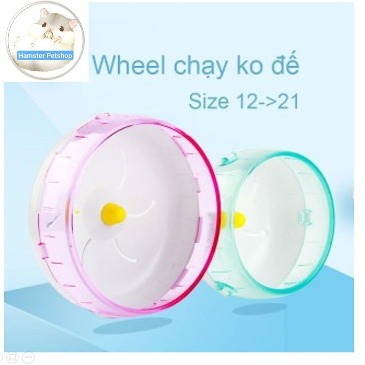 Wheel 12-21cm cho Hamster không kèm đế