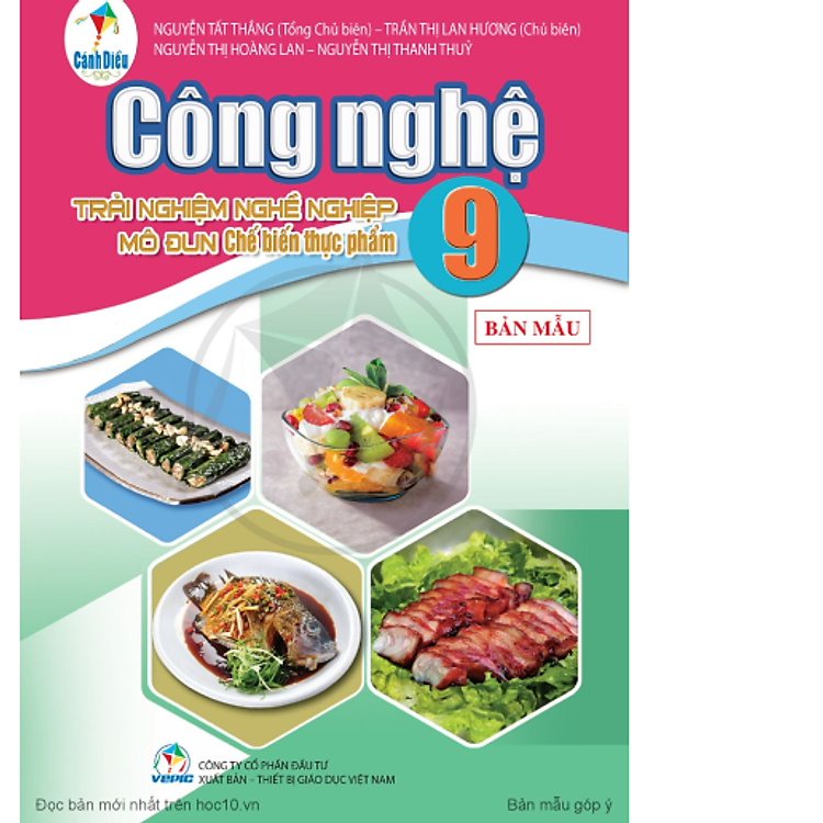 Giáo Khoa Công Nghệ 9 – Chế Biến Thực Phẩm