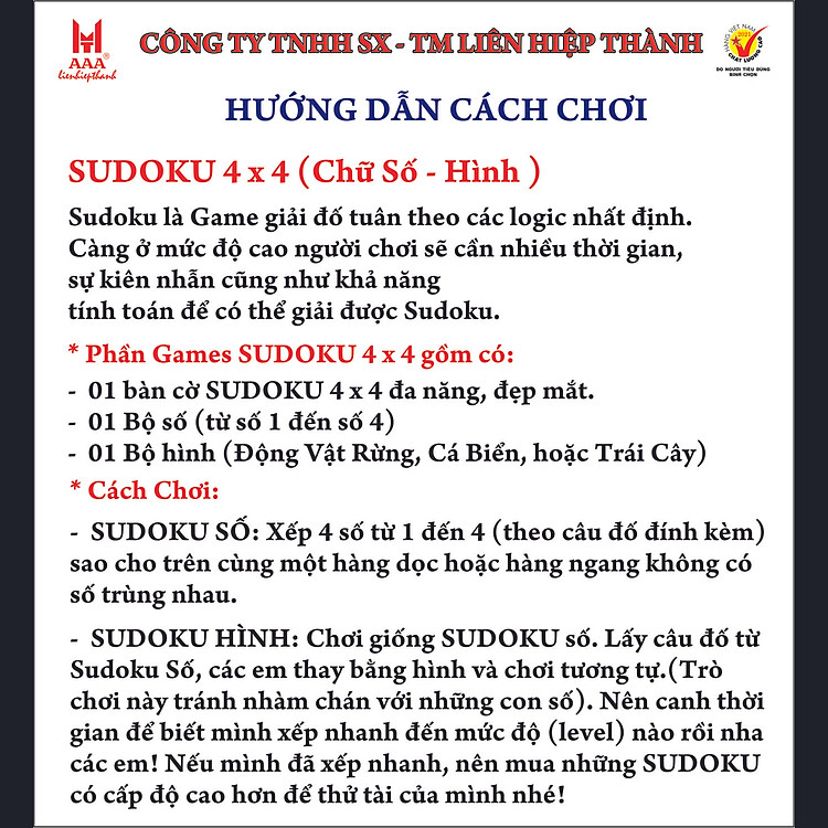 SUDOKU CÁ BIỂN tại Liên Hiệp Chính hãng Giá tốt - Hình ảnh 4