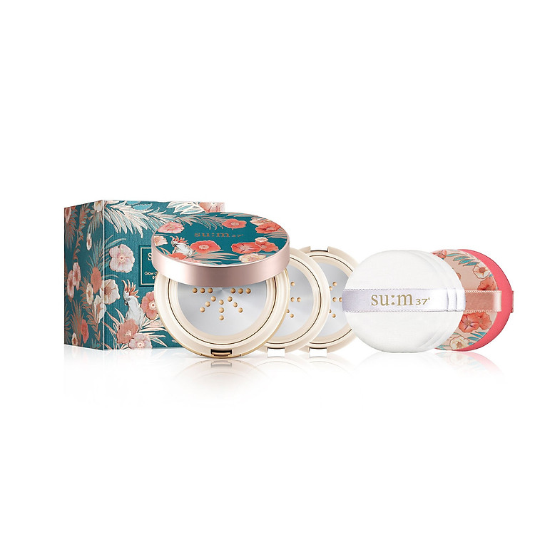 Phấn nước kiểm soát nhờn Su:m37 Air Rising TF Glow Cover Metal Cushion SPF50+/PA+++ 45g