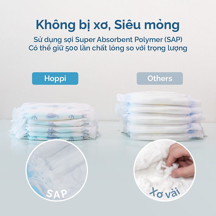 Tã quần Hoppi AirDream M-XL, 176 miếng Giá rẻ - Hình ảnh 5