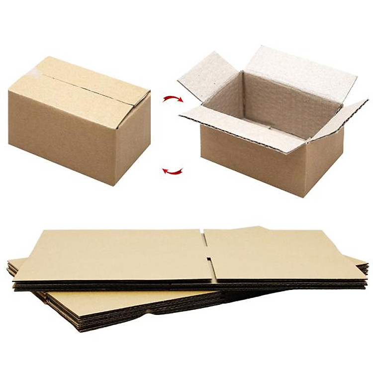 Thùng Carton Đóng Hàng 10 x 6 x 6 cm (5 chiếc)