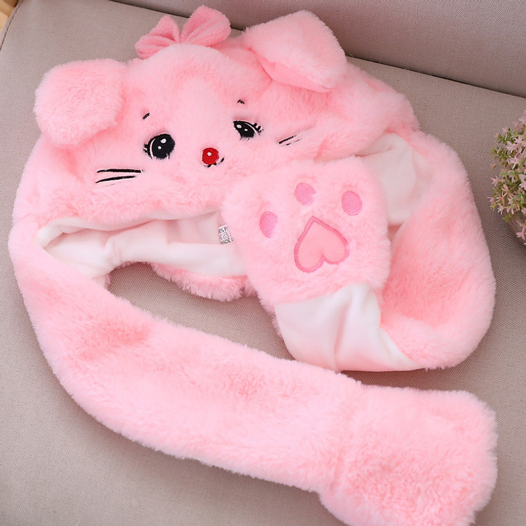 Nón tai thỏ, tai mèo giật cử động 2 tai T001