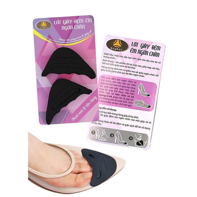 Lót mũi giày cao gót cao su non đệm êm ngón chân - buybox - BBPK50