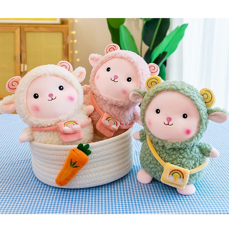 Mua Gấu bông cừu lông xù dễ thương Chính hãng Ưu đãi - Hình ảnh 4