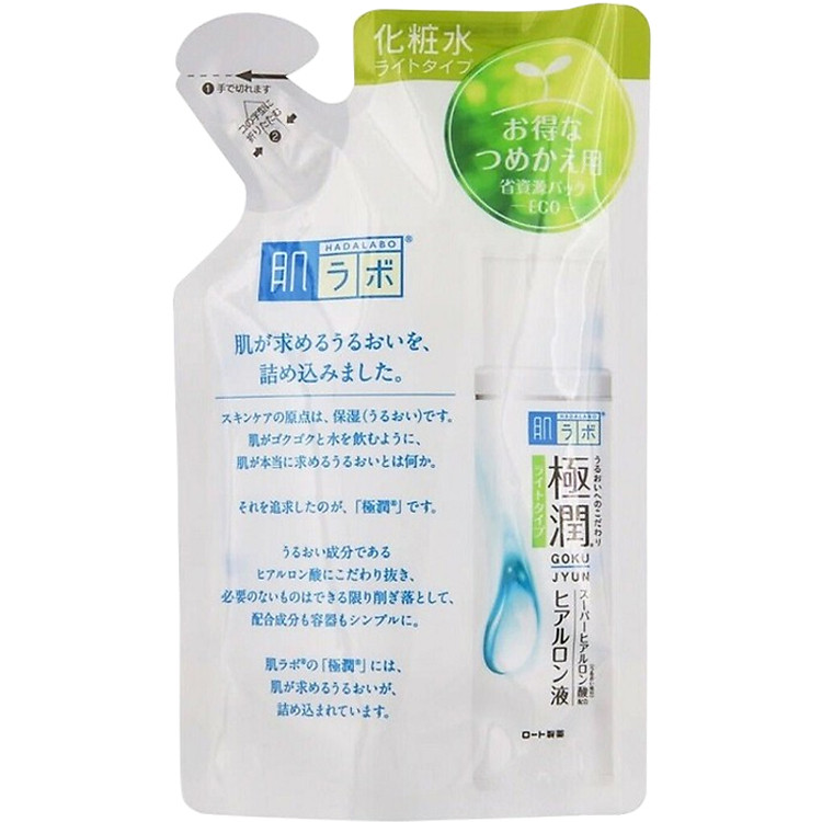 Toner Túi Vạch xanh - Da dầu Hada Labo Gokujyn Hyaluronic Acid Lotion 170ml