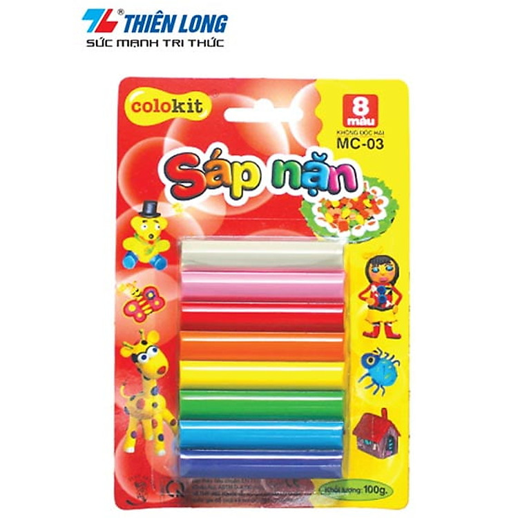 Mua Sáp Nặn 8 Màu Thiên Long MC - 03 Chính hãng Ưu đãi - Hình ảnh 2