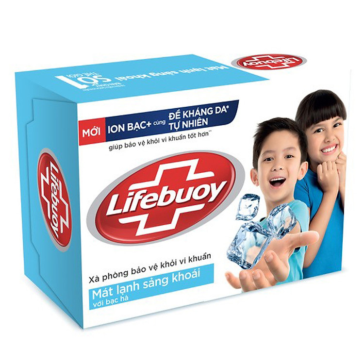 Xà Bông Cục Diệt Khuẩn Lifebuoy Mát Lạnh Sảng Khoái 21126120 (90g)