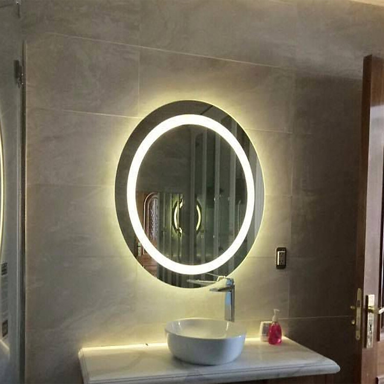 Gương Tròn Đèn Led Cảm ứng công nghệ thông minh đường kính 50