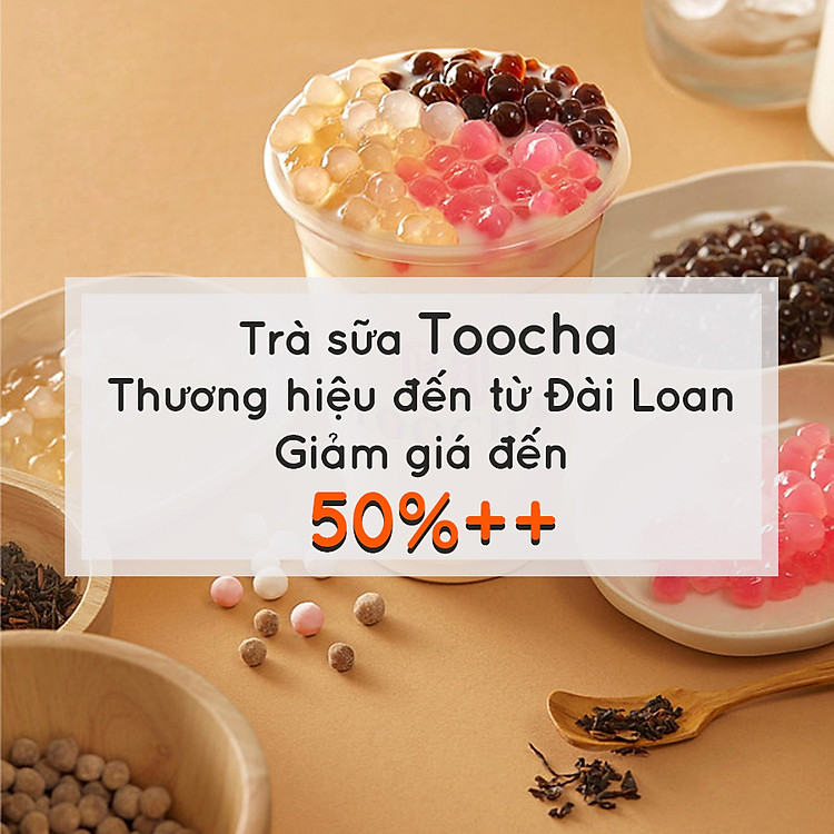 Trà Sữa TooCha - Trà Sữa Organic Không Gây Mập - Giảm giá 50%++