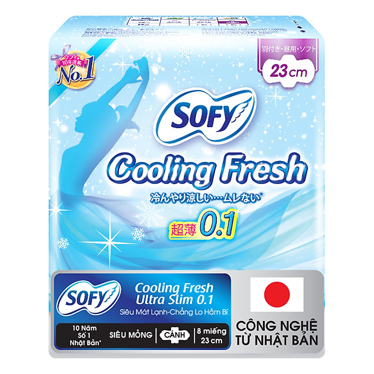 Băng Vệ Sinh Diana Sofy Cool Fresh Ssm 0.1 23Cm 08-1903