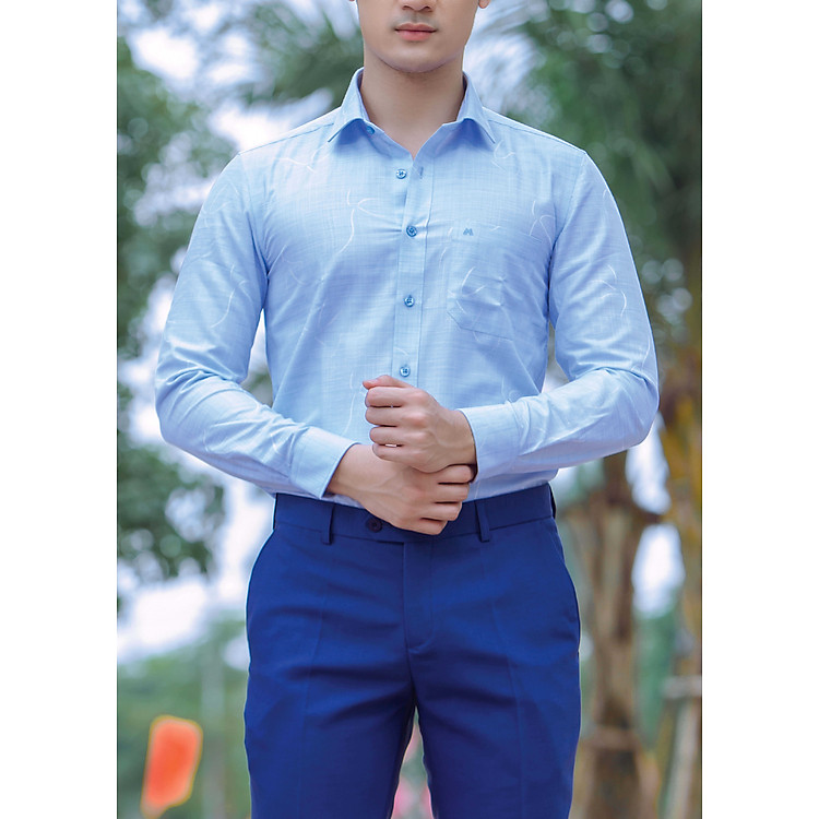 Áo Sơ Mi Dài Tay Nam Matal MA1633D
