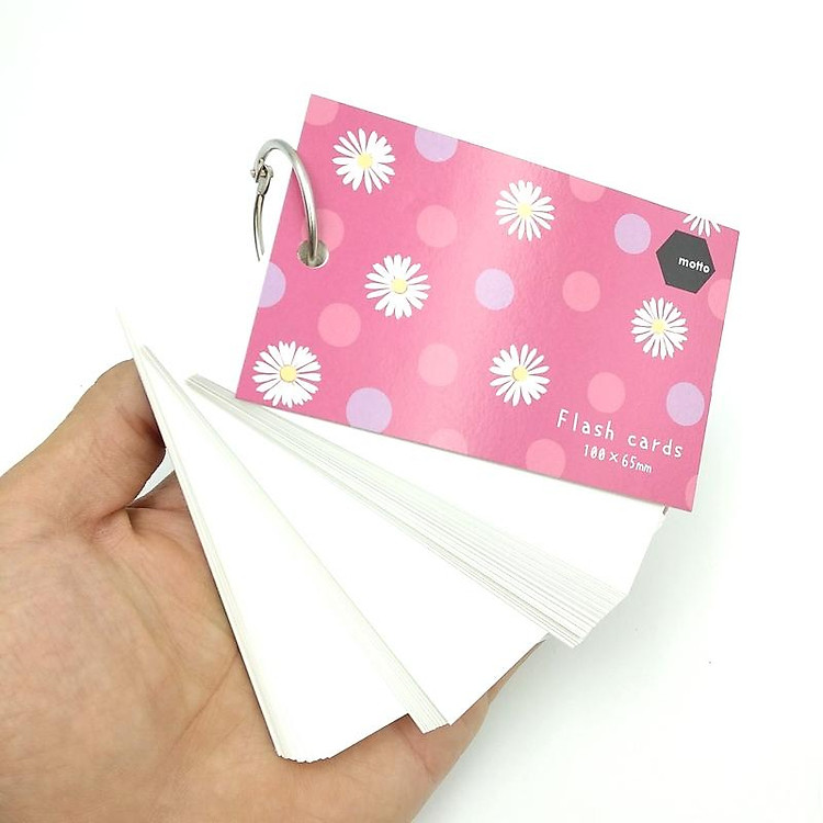 Giấy Note Motto Flash Cards CYFC100-MG (250g) - Màu Đỏ Sậm - Ảnh 4