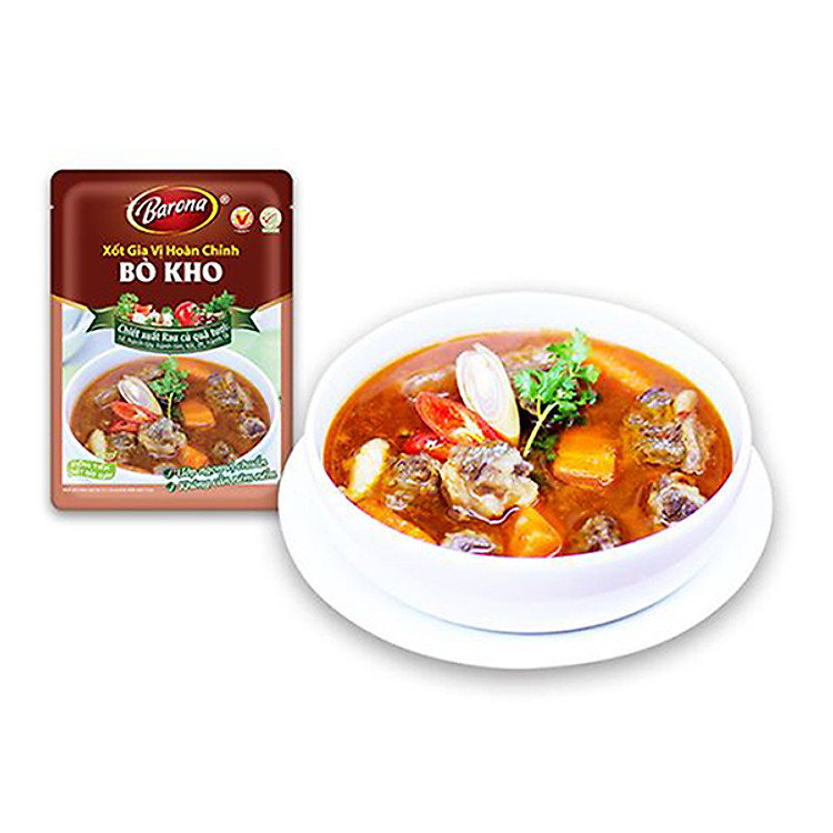 Gia Vị Bò Kho Barona 80g ươp ngon chuẩn vị không cần nêm nếm - Combo