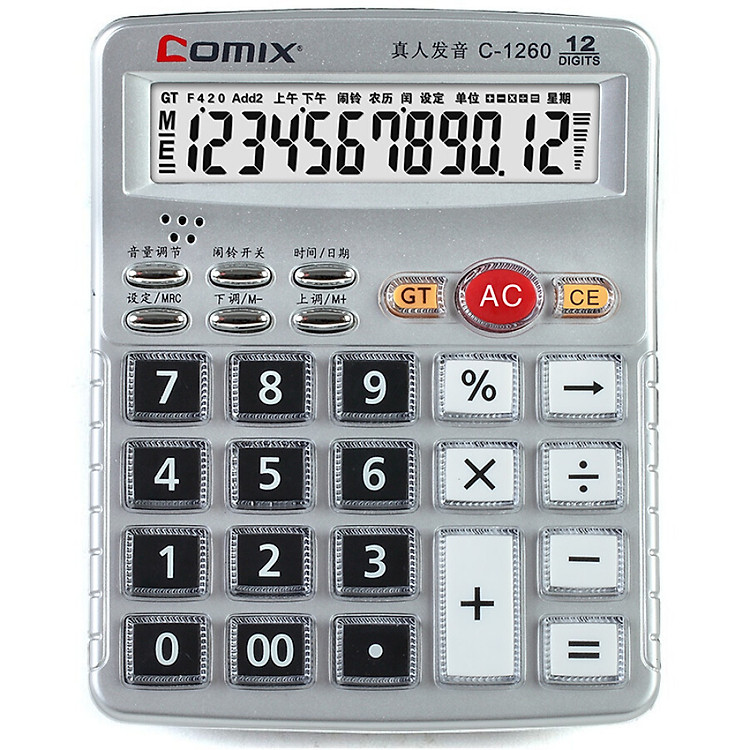 Máy Tính Cầm Tay Văn Phòng Comix C-1260