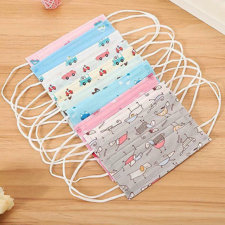 Khẩu Trang In Hình Đáng Yêu Cho Bé ( 10 cái )