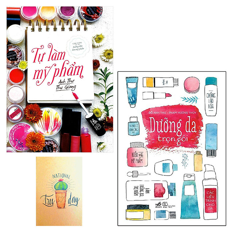 Combo Tự Làm Mỹ Phẩm và Dưỡng Da Trọn Gói ( Tặng Kèm Sổ Tay)