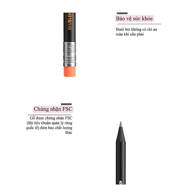 Bộ Bút Chì Gỗ STABILO Swano 2B (3 cây) - Ảnh 2